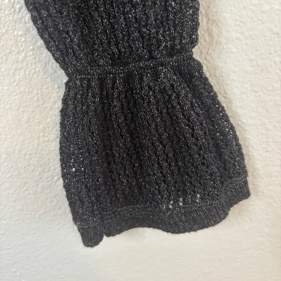 NWT Anthropologie Twofer Sweater | Charcoal Metallic | Size XXS - Picture 5 of 12